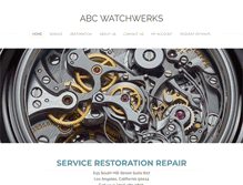 Tablet Screenshot of abcwatchwerks.com